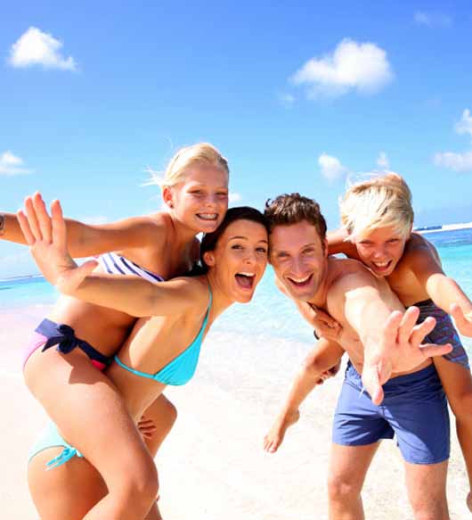 Family with young children